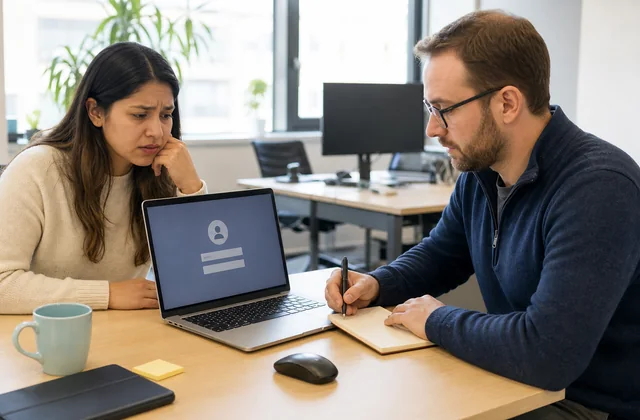 Login- oder MFA-Problem wird mit Gerät, Uhrzeit und Fehlermeldung aufgenommen